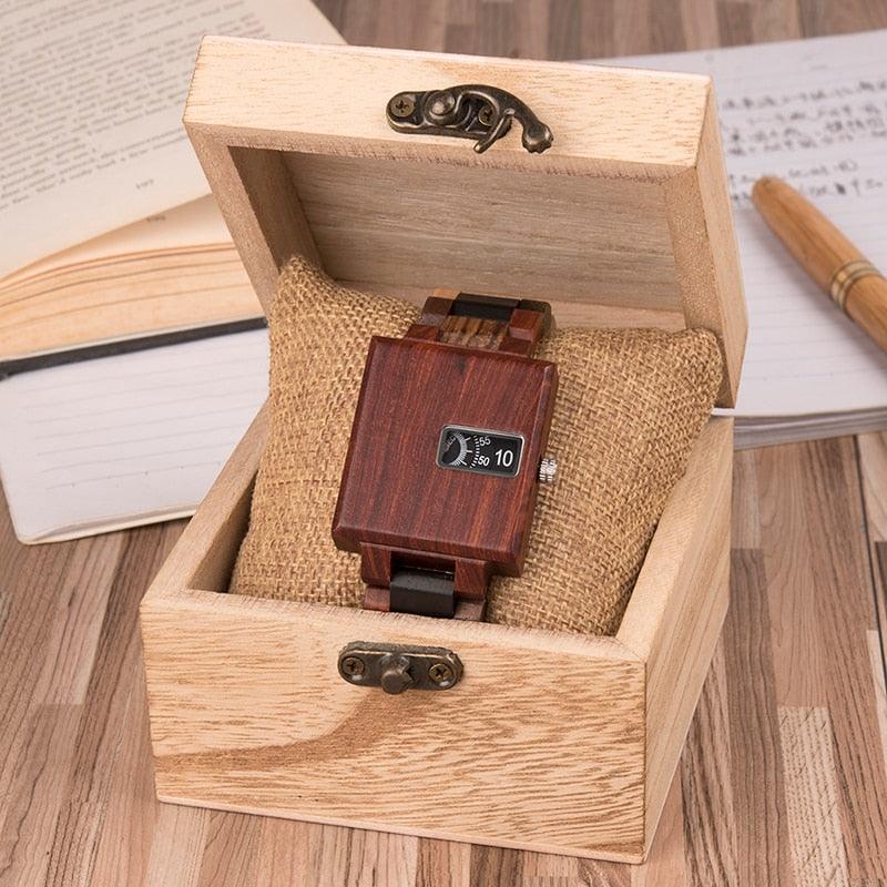 New Design Watch - Men Wooden Luxury Brand Top Gift Quartz Wristwatches (MA9)(F84)