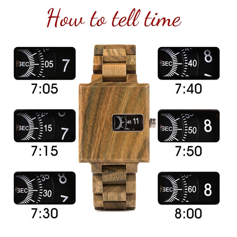 New Design Watch - Men Wooden Luxury Brand Top Gift Quartz Wristwatches (MA9)(F84)