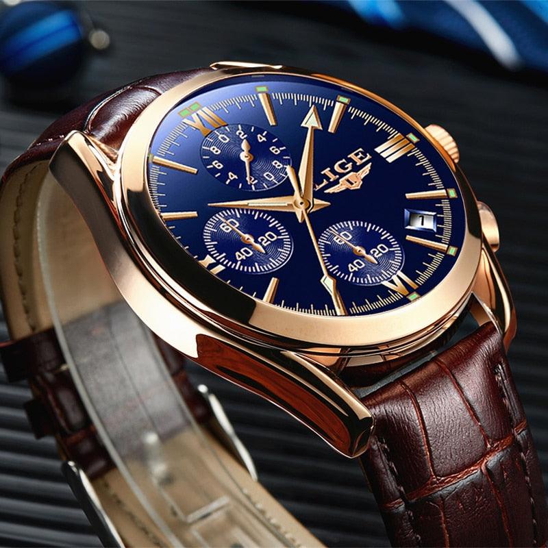 Men's Watches Top Brand Luxury Fashion Business Waterproof Quartz Watch (D84)(2MA1)