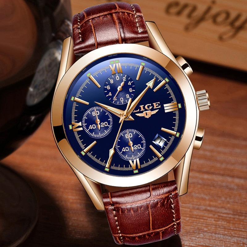 Men's Watches Top Brand Luxury Fashion Business Waterproof Quartz Watch (D84)(2MA1)