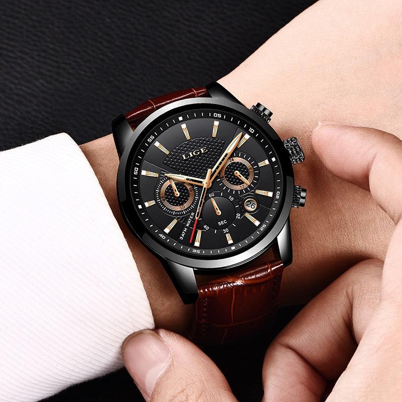 Men's Watches - Fashion Waterproof Chronograph Top Brand Luxury Quartz Watch (MA9)(F84)