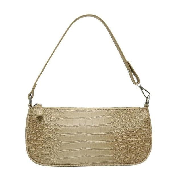 Trending Retro Alligator Skin Pattern Female Small Handbags - Short Shoulder Bags (1U43)