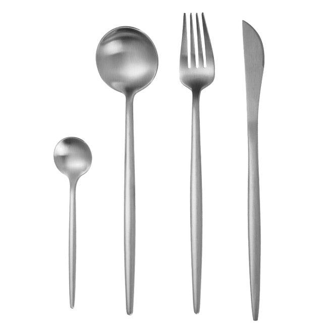 Rose Gold Tableware Set - Stainless Steel Cutlery Set - Western Food Tableware (D61)(AK6)