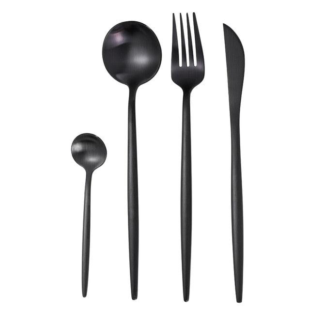 Rose Gold Tableware Set - Stainless Steel Cutlery Set - Western Food Tableware (D61)(AK6)