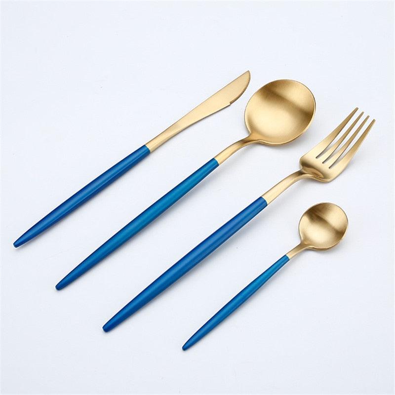 Rose Gold Tableware Set - Stainless Steel Cutlery Set - Western Food Tableware (D61)(AK6)