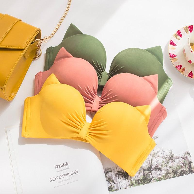 Gorgeous Women Fashion Padded Straps Bras - Push Up Sexy Lingerie Underwear - Lovely 1Piece Bra (D27)(TSB3)(TSB2)