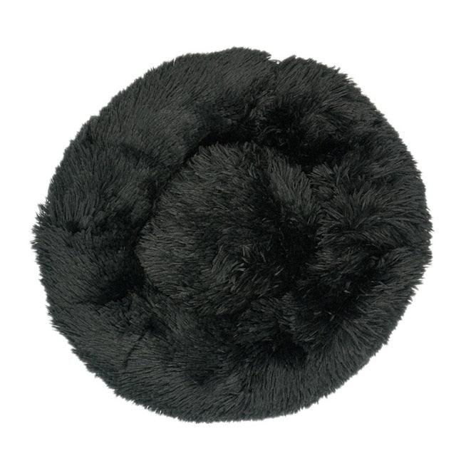Round Cat Beds House - Soft Long Plush Best Pet Dog Cat Bed - Basket Pet Products Cushion Cat Bed (D75)(9W3)