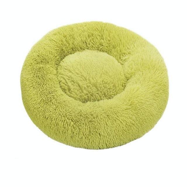 Round Cat Beds House - Soft Long Plush Best Pet Dog Cat Bed - Basket Pet Products Cushion Cat Bed (D75)(9W3)