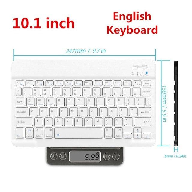 Trending Case for Samsung Galaxy Tab A 10.1 2019 Keyboard Case T510 T515 SM-T510 SM-T515 Cover 7 Colors Backlit Keyboard (TLC4)(TLC3)(F47)