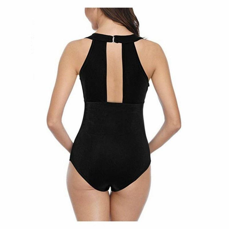 Cute S~3XL Summer Maternity Swimsuit - One Pieces Sexy Hot Clothes - Black Ruching Belly - Plus Size - Pregnancy Swimwear (D4)(Z5)