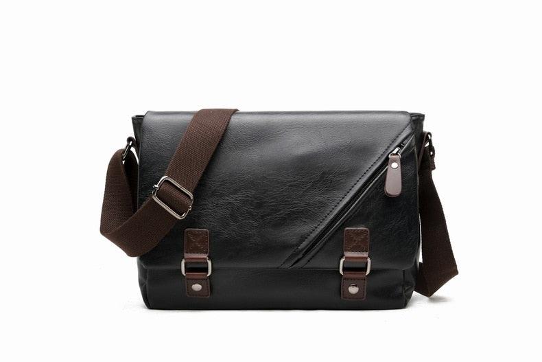 Fashion Brand PU Leather Men Crossbody Bag - Casual Shoulder Bags - Travel Crossbody Bags Male Messenger bag Bags (3MA1)(LT4)(1U78) - Deals DejaVu