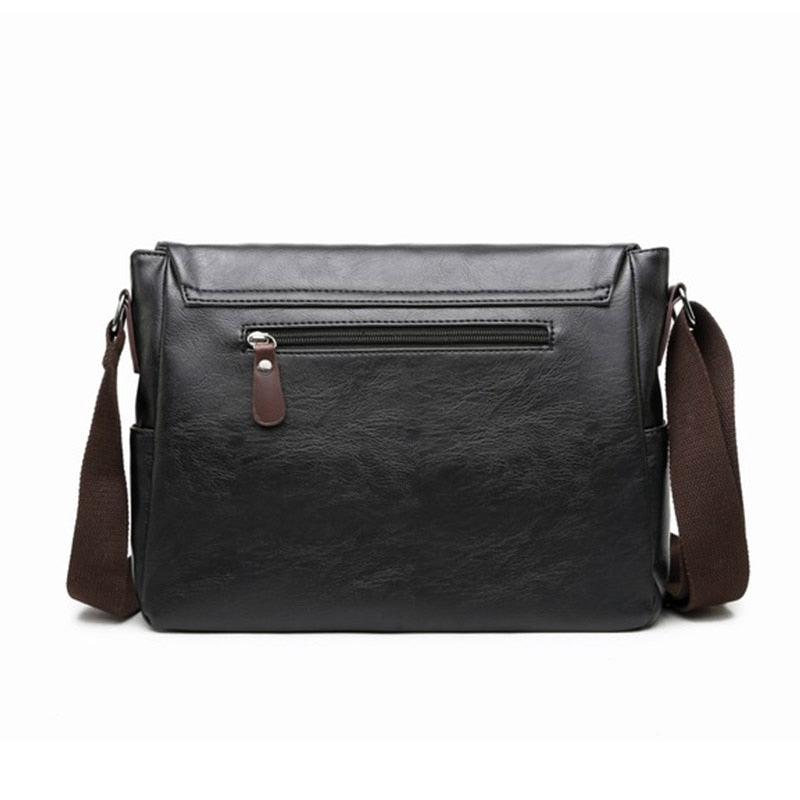 Fashion Brand PU Leather Men Crossbody Bag - Casual Shoulder Bags - Travel Crossbody Bags Male Messenger bag Bags (3MA1)(LT4)(1U78) - Deals DejaVu