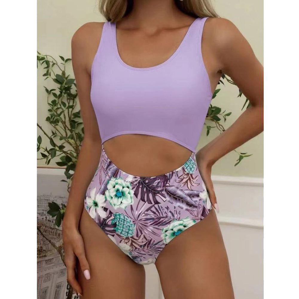 Trending New Three Pieces Bikinis Set - Cover Up Women Floral Print Push Up Swimsuit - Long Sleeve Twist Swimwear Bathing Suit (TB8D)(1U26)(F26) - Deals DejaVu