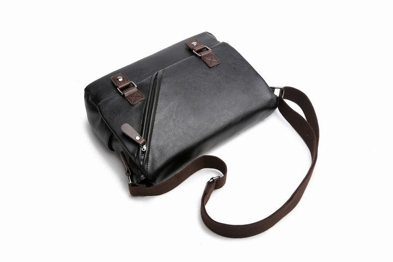 Fashion Brand PU Leather Men Crossbody Bag - Casual Shoulder Bags - Travel Crossbody Bags Male Messenger bag Bags (3MA1)(LT4)(1U78) - Deals DejaVu