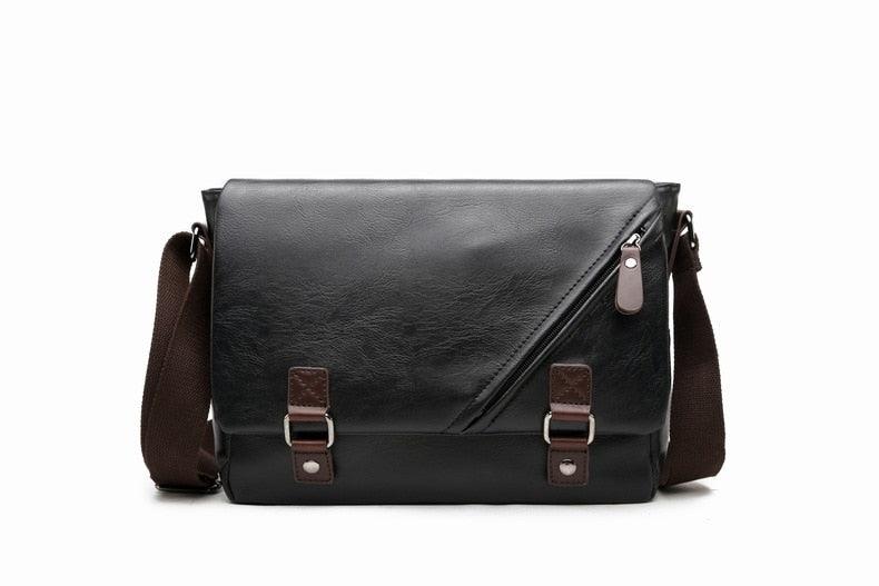 Fashion Brand PU Leather Men Crossbody Bag - Casual Shoulder Bags - Travel Crossbody Bags Male Messenger bag Bags (3MA1)(LT4)(1U78) - Deals DejaVu
