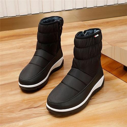 Women Winter Platform Zip Ankle Boots - Waterproof Boots - Ladies Original Breathable Casual Shoes (BB2)(CD)(WO4)(BB5)(F38)(3U38) - Deals DejaVu