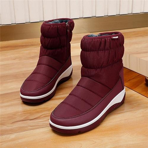 Women Winter Platform Zip Ankle Boots - Waterproof Boots - Ladies Original Breathable Casual Shoes (BB2)(CD)(WO4)(BB5)(F38)(3U38) - Deals DejaVu