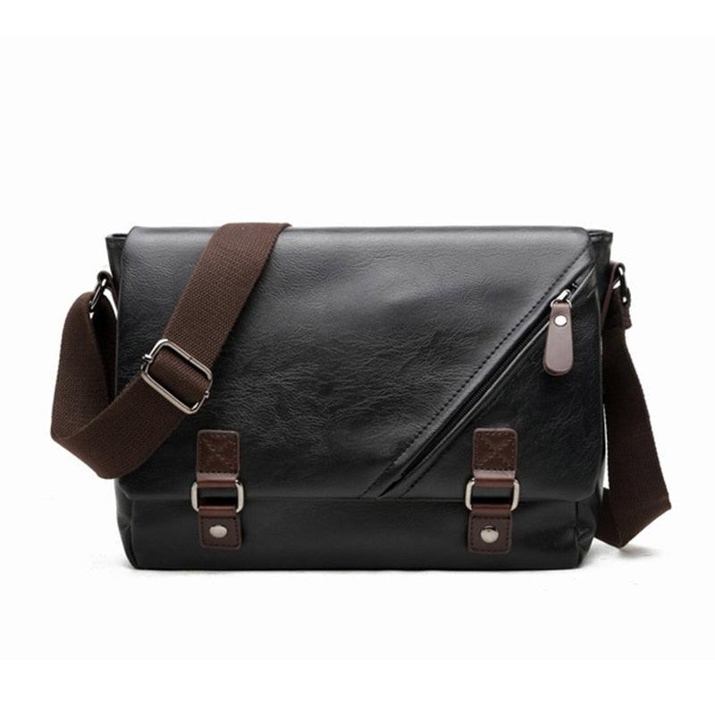 Fashion Brand PU Leather Men Crossbody Bag - Casual Shoulder Bags - Travel Crossbody Bags Male Messenger bag Bags (3MA1)(LT4)(1U78) - Deals DejaVu