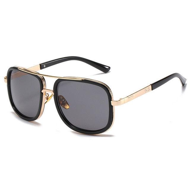 Double Bridges Fashion Square Sunglasses -Designer Outdoor Sun Glasses Shades UV400 (2U102)