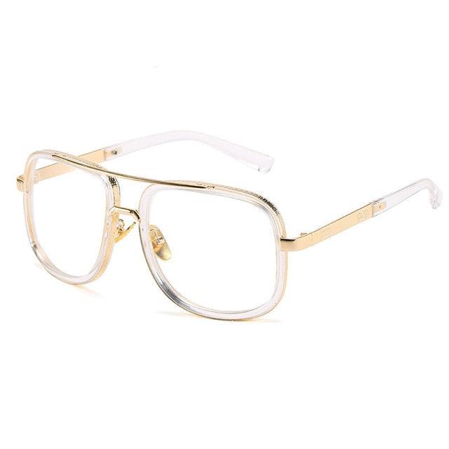 Double Bridges Fashion Square Sunglasses -Designer Outdoor Sun Glasses Shades UV400 (2U102)
