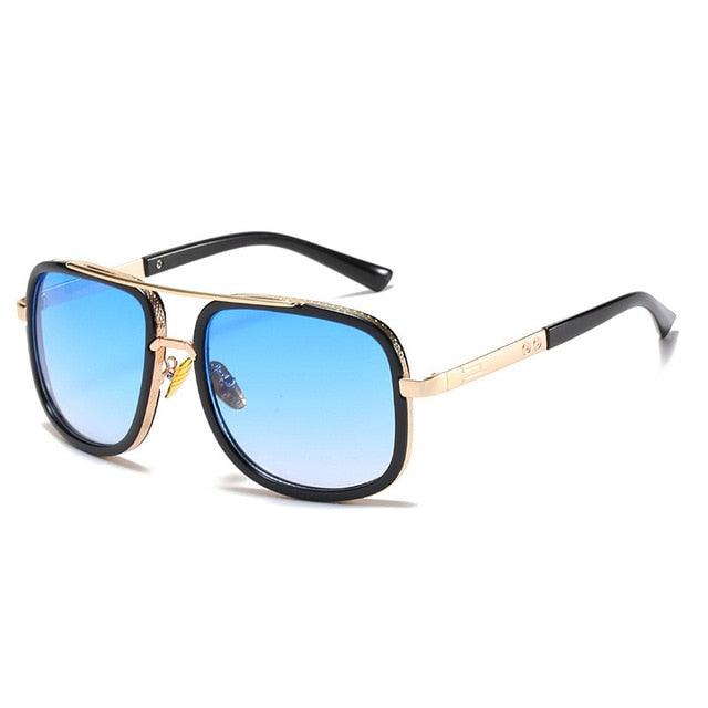 Double Bridges Fashion Square Sunglasses -Designer Outdoor Sun Glasses Shades UV400 (2U102)
