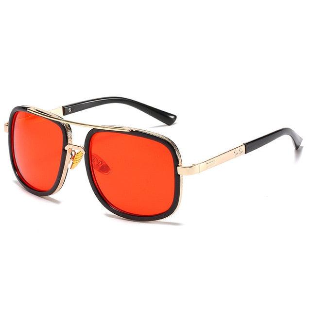 Double Bridges Fashion Square Sunglasses -Designer Outdoor Sun Glasses Shades UV400 (2U102)