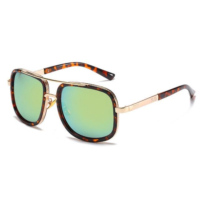 Double Bridges Fashion Square Sunglasses -Designer Outdoor Sun Glasses Shades UV400 (2U102)