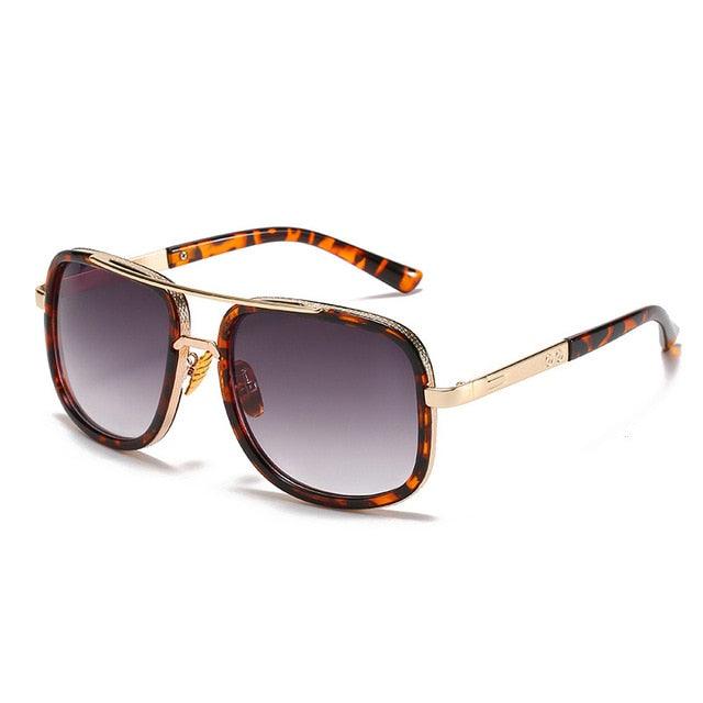 Double Bridges Fashion Square Sunglasses -Designer Outdoor Sun Glasses Shades UV400 (2U102)