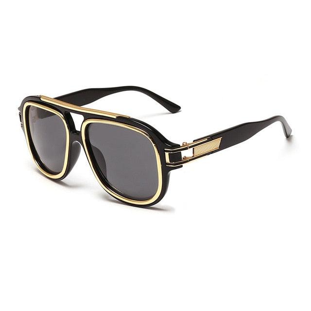 Great Double Rims Oversize Square Sunglasses -Designer Anti-Blue Light Optical Glasses (2U102)
