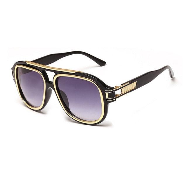 Great Double Rims Oversize Square Sunglasses -Designer Anti-Blue Light Optical Glasses (2U102)