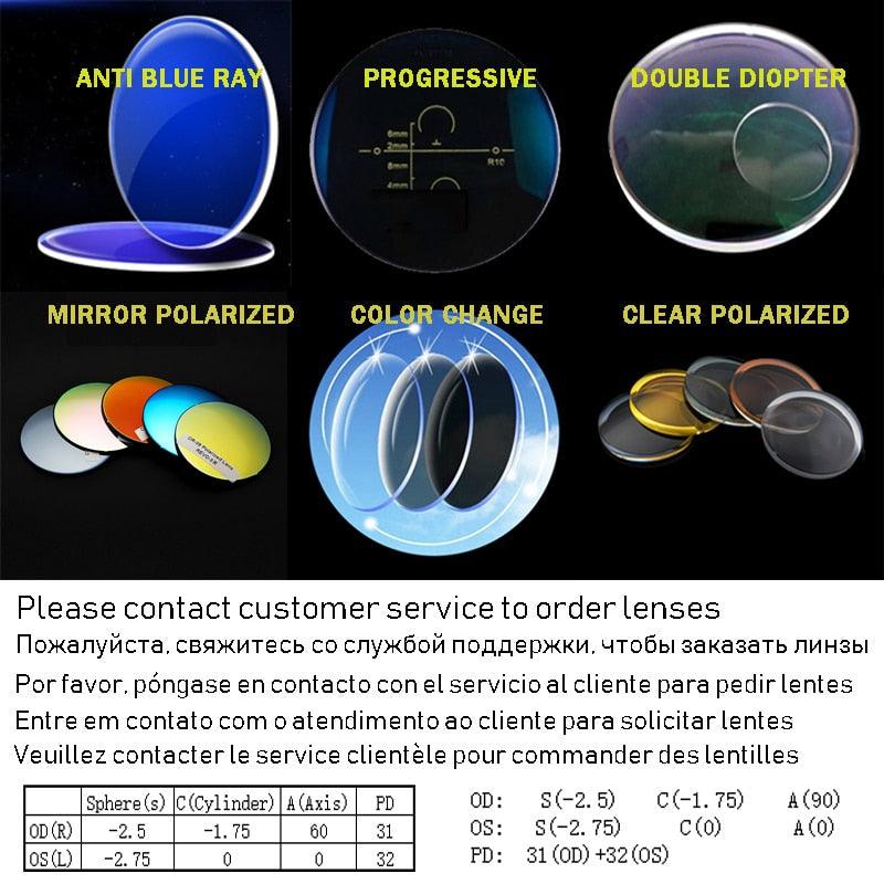 Fashion Trending Super Square Glasses - Rivets Vintage Sunglasses - Top Clear Len Eyeglasses (2U102)