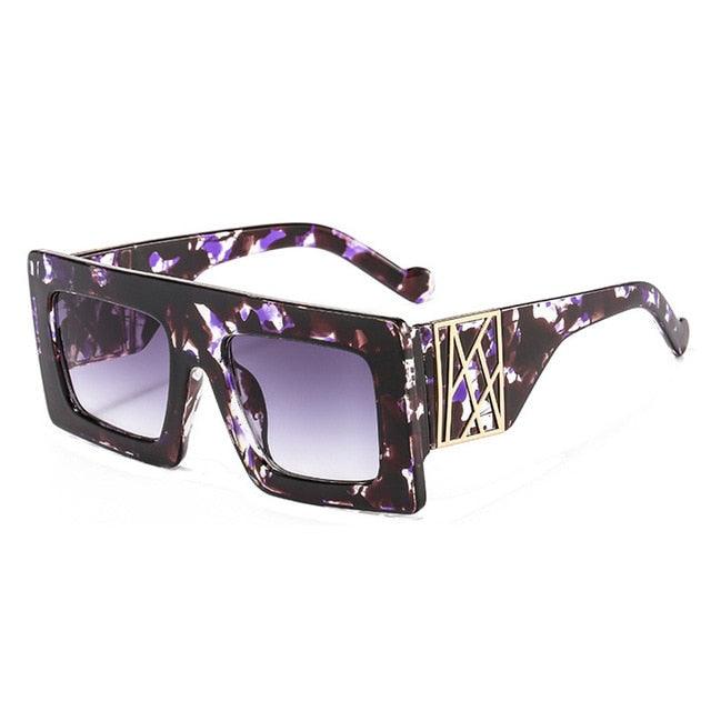Great Oversize Square Sunglasses UV400 (2U102)