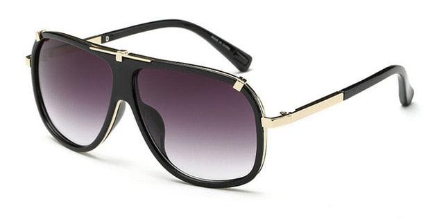 Amazing Retro Men's Square Sunglasses - Designer Fashion Gradient Lens Glasses UV400 (2U102)