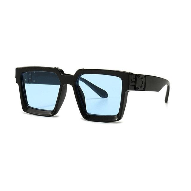 Retro Square Sunglasses - Designer Summer Styles Candy Colors Fashion Silver Mirror Shades UV400 (2U102)