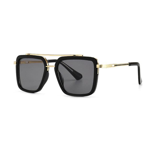 Vintage Double Bridges Square Sunglasses UV400 (1U102)