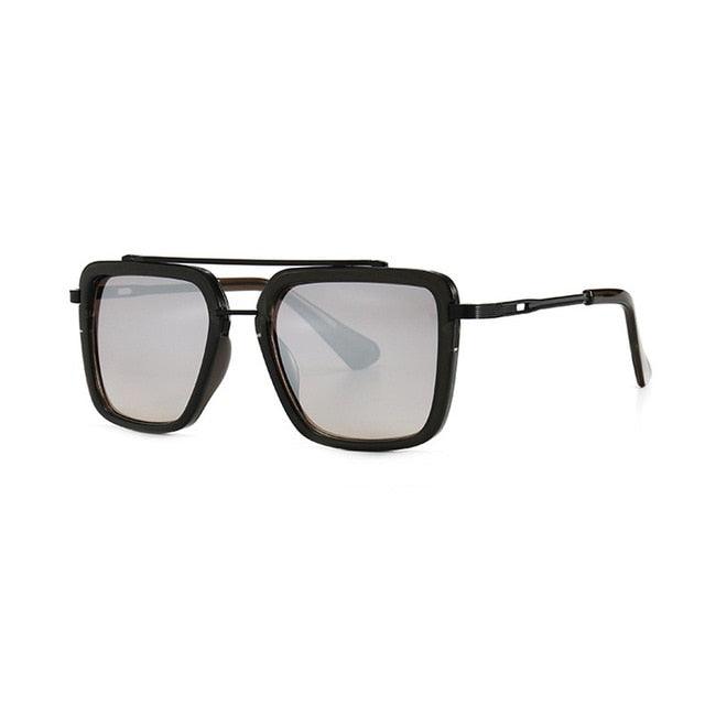 Vintage Double Bridges Square Sunglasses UV400 (1U102)