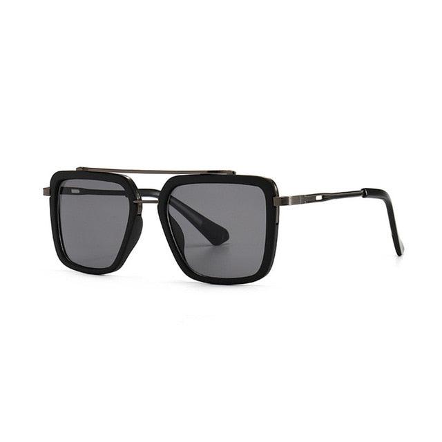 Vintage Double Bridges Square Sunglasses UV400 (1U102)