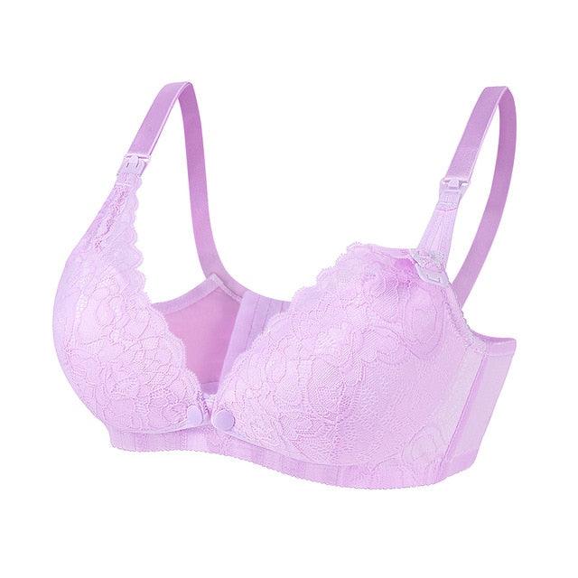 Nursing Bra - Pregnancy Cotton Maternity Bralettes - Adjusted Breast Feeding Underwear Bra (D6)(3Z2)(6Z2)