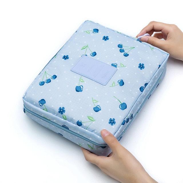 Great Waterproof Portable Zipper Cosmetic Bag - Beauty Case Make Up Organizer Storage Travel (2U79)