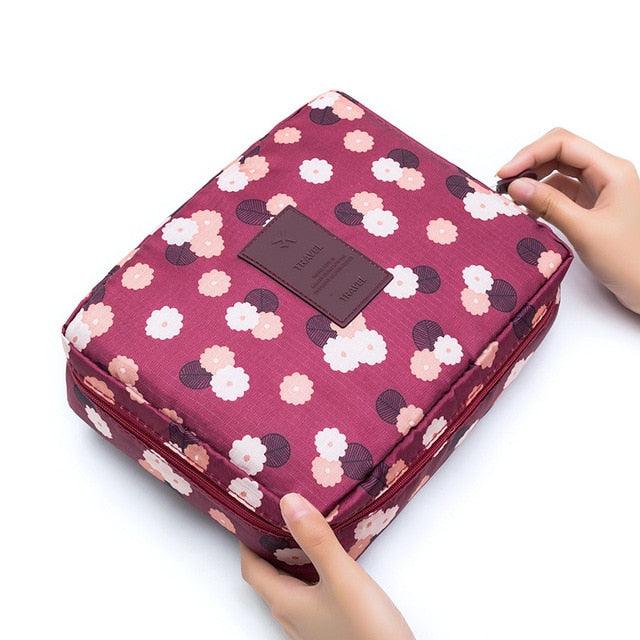 Great Waterproof Portable Zipper Cosmetic Bag - Beauty Case Make Up Organizer Storage Travel (2U79)