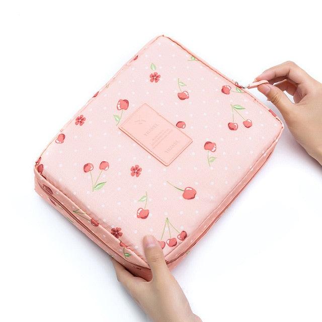 Great Waterproof Portable Zipper Cosmetic Bag - Beauty Case Make Up Organizer Storage Travel (2U79)