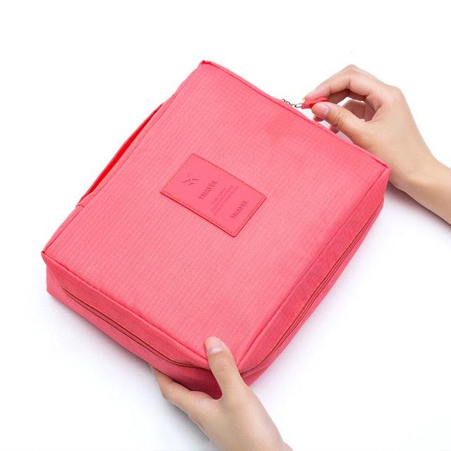Great Waterproof Portable Zipper Cosmetic Bag - Beauty Case Make Up Organizer Storage Travel (2U79)