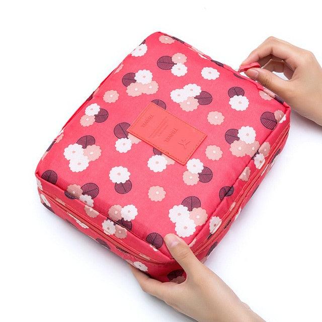 Great Waterproof Portable Zipper Cosmetic Bag - Beauty Case Make Up Organizer Storage Travel (2U79)