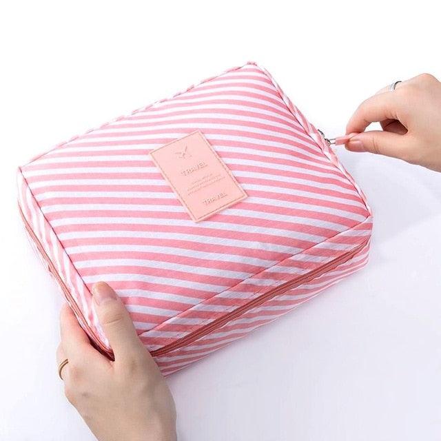Great Waterproof Portable Zipper Cosmetic Bag - Beauty Case Make Up Organizer Storage Travel (2U79)