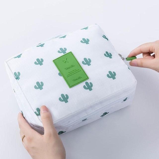 Great Waterproof Portable Zipper Cosmetic Bag - Beauty Case Make Up Organizer Storage Travel (2U79)