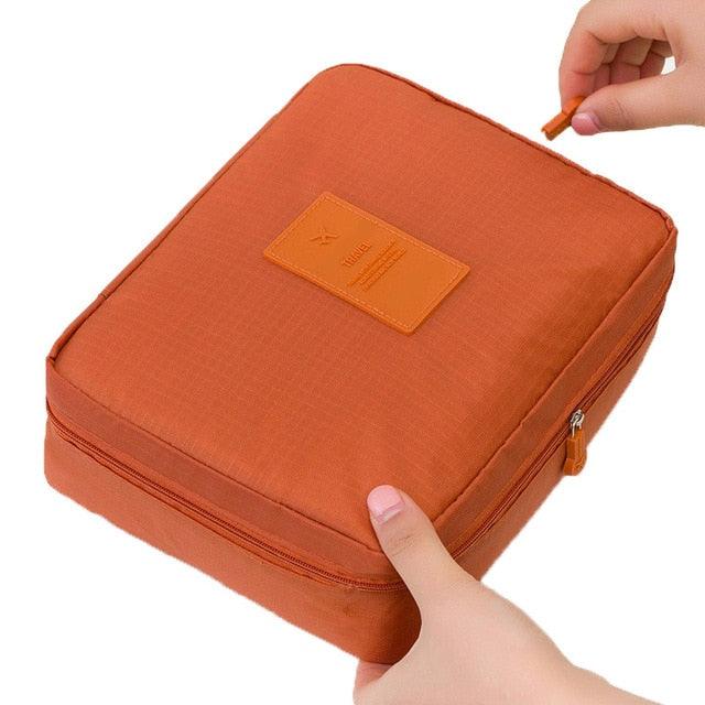 Great Waterproof Portable Zipper Cosmetic Bag - Beauty Case Make Up Organizer Storage Travel (2U79)