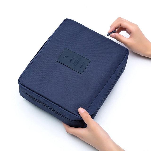 Great Waterproof Portable Zipper Cosmetic Bag - Beauty Case Make Up Organizer Storage Travel (2U79)