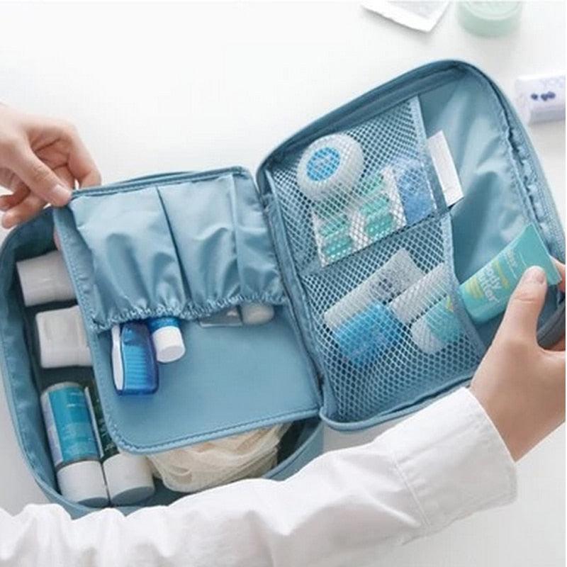 Great Waterproof Portable Zipper Cosmetic Bag - Beauty Case Make Up Organizer Storage Travel (2U79)