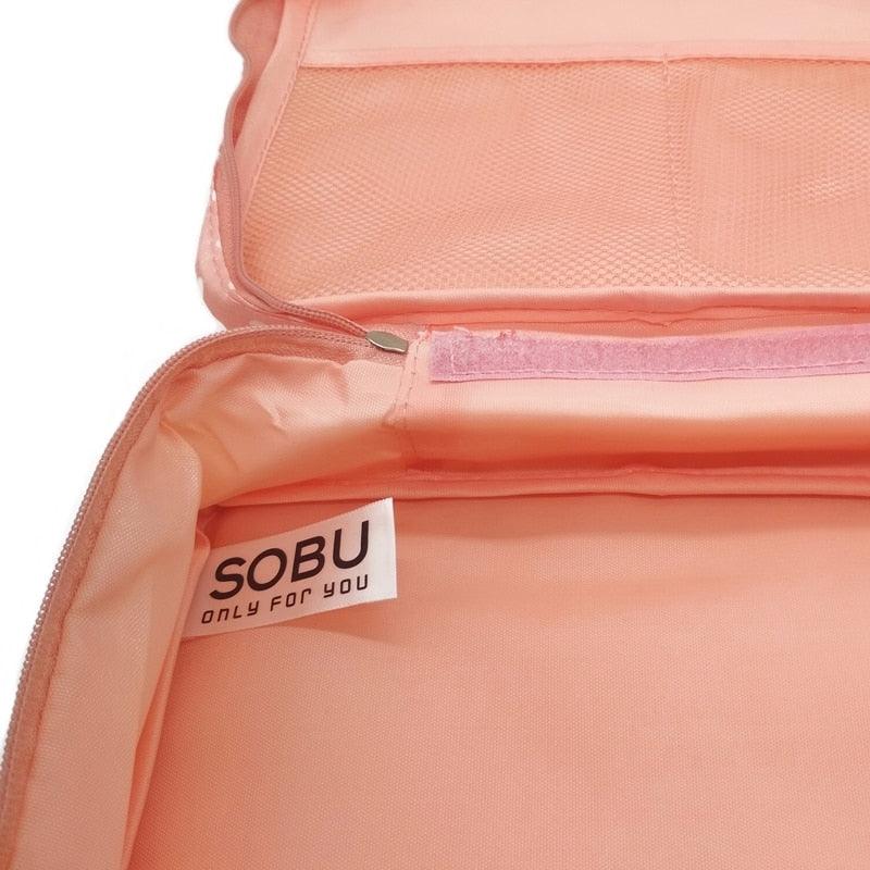 Great Waterproof Portable Zipper Cosmetic Bag - Beauty Case Make Up Organizer Storage Travel (2U79)