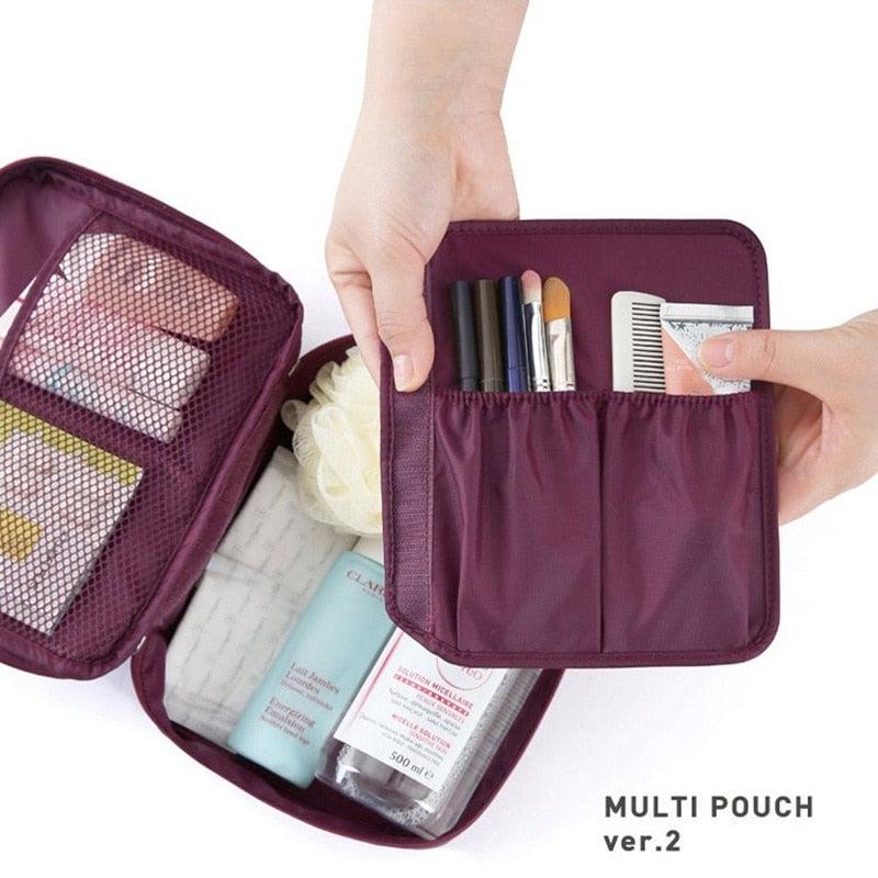 Great Waterproof Portable Zipper Cosmetic Bag - Beauty Case Make Up Organizer Storage Travel (2U79)